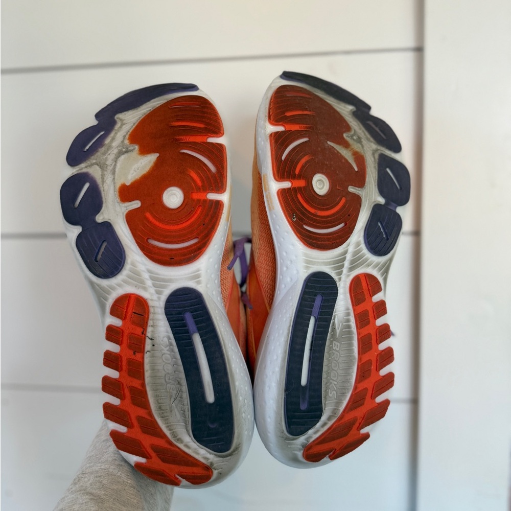 Brooks Vibrant Orange and Purple Sneakers - Picture 4 of 5
